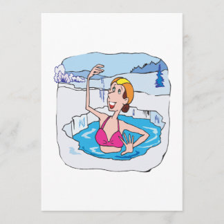 Frauen-Eisbär Einladung