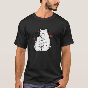 Frauen Eisbär Mama Eisbär Frau Kostüm Baby T-Shirt