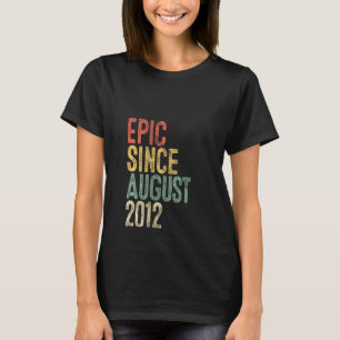 Frauen Epic Seit August 2012 Kinder 9. Geburtstag T-Shirt