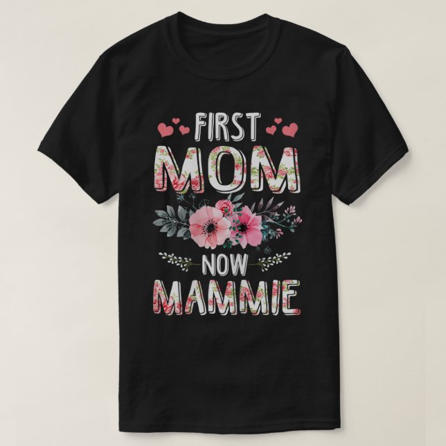 Frauen erste Mama jetzt Mammie New Mammie Mutter D T-Shirt (Design vorne)