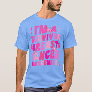 Frauen erwachsen Rosa Ich bin ein Überlebender von T-Shirt