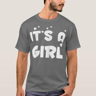Frauen, es ist ein Mädchen, Baby-Geschlecht-Enthül T-Shirt