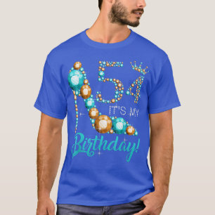 Frauen Es ist mein 54. Schuhkronenglücklich 54. Ge T-Shirt