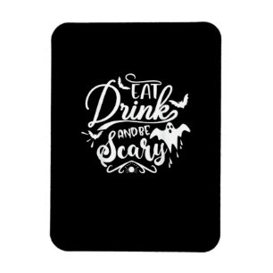 Frauen Essen Trinken Und Sei Gruselig Halloween Mo Magnet