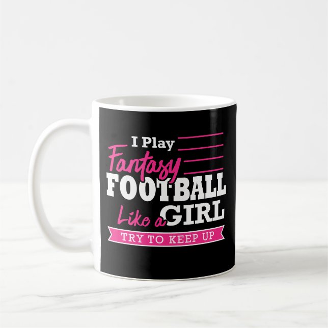 Frauen-Fantasie-Fußball-Team-Kaffee-Tasse Kaffeetasse (Links)