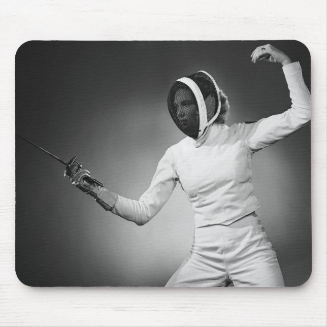 Frauen-Fechten Mousepad (Vorne)