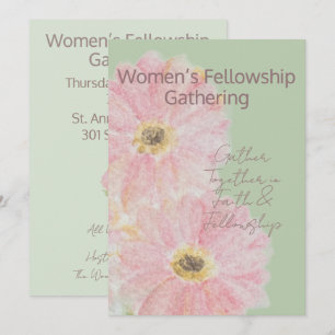 Frauen-Fellowship Rosa Gerber-Daisy Flat Einladung