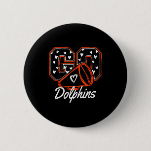 Frauen feuern Delfine Sport Name an Button