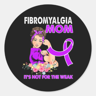 Frauen - Fibromyalgie - Sensibilisierungskampagne Runder Aufkleber