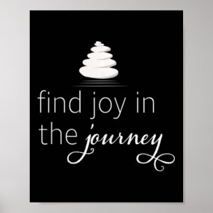 Frauen finden Freude an der Reise Mindfulness Medi Poster