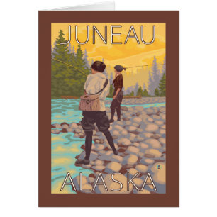 Frauen Fischen - Juneau, Alaska