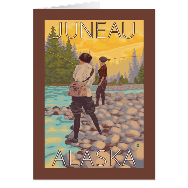 Frauen Fischen - Juneau, Alaska (Vorne)