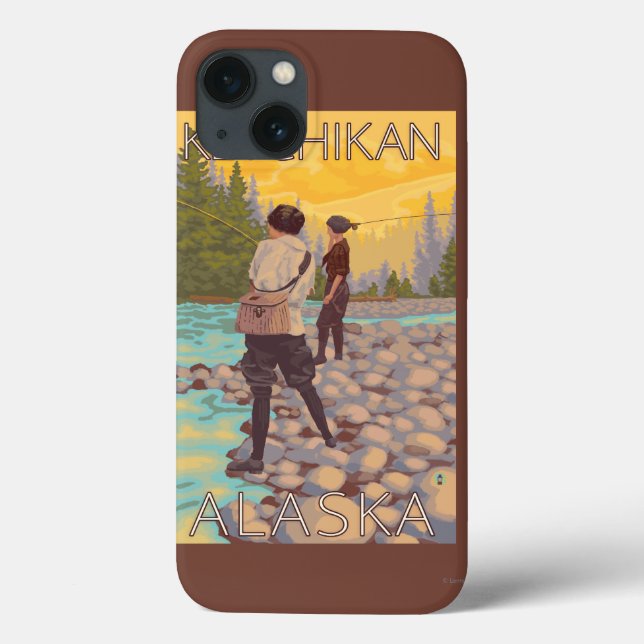 Frauen Fischen - Ketchikan, Alaska Case-Mate iPhone Hülle (Rückseite)