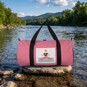 Frauen Fitnessstudio Yoga-Übung Sport süß Duffle Bag