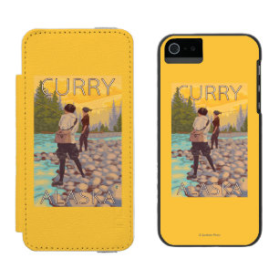 Frauen fliegen Fischen - Curry, Alaska Incipio Watson™ iPhone 5 Geldbörsen Hülle