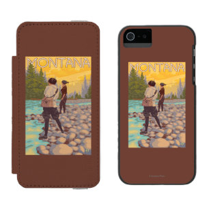Frauen fliegen Fischen - Montana Incipio Watson™ iPhone 5 Geldbörsen Hülle
