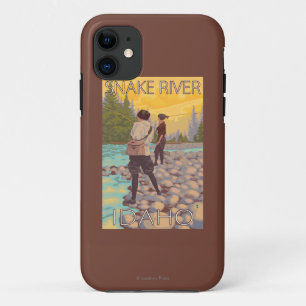 Frauen fliegen Fischen - Snake River, Idaho Case-Mate iPhone Hülle