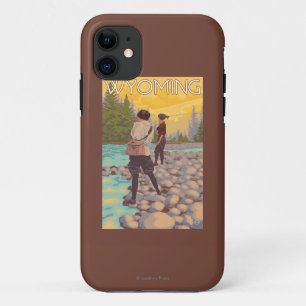 Frauen fliegen Fischen - Wyoming Case-Mate iPhone Hülle