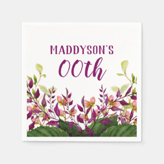 Frauen-Floral 80. 90. 91. 92. 95. 98. 99. Serviette