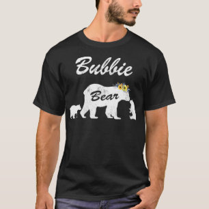 Frauen Floral Bubbie Bär, Mutter von 2 Jungen ,Bub T-Shirt