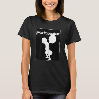 Frauen Frauen Gewichtheben Grafik Workout Unstop T-Shirt