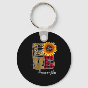 Frauen Frauen Liebe Nannylife Sonnenblume Leopard Schlüsselanhänger