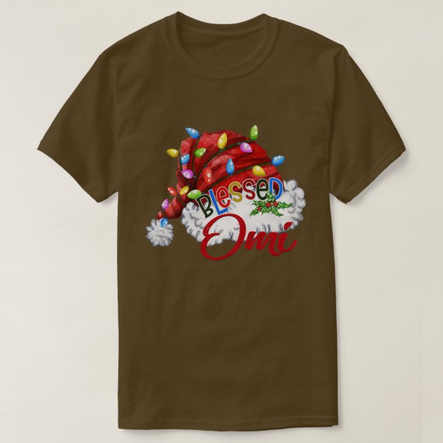 Frauen Frauen Selegi Omi Weihnachtsmannmütze Xmas  T-Shirt (Design vorne)
