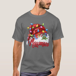 Frauen Frauen Seligen Mawmaw Weihnachtsmannmütze X T-Shirt
