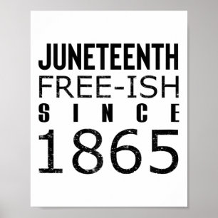 Frauen Freeish Juneteeth Seit 1865 Schwarze Geschi Poster