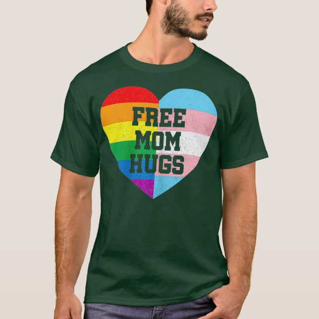 Frauen - Freie Mama Hugs Gay Pride Geschenke Trans T-Shirt (Vorderseite)