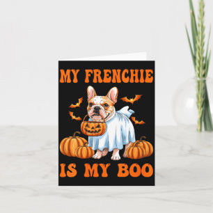 Frauen Frenchie Ist Boo Lustiger Französische Bull Karte