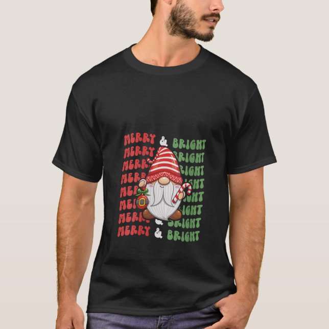 Frauen frohe und helle Weihnachten Niedlicher Weih T-Shirt (Vorderseite)