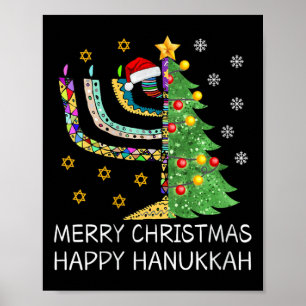 Frauen frohe Weihnachten glücklich Hanukkah jüdisc Poster