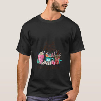 Frauen frohe Weihnachts Onkologie Nurse Kaffee Hei T-Shirt
