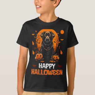 Frauen Frohes Halloween Hund 2 T-Shirt