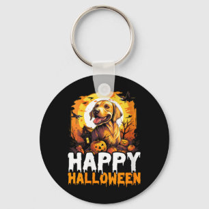 Frauen Frohes Halloween Hund 3 Schlüsselanhänger