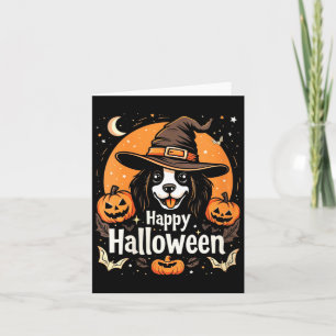 Frauen Frohes Halloween Hund Karte