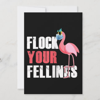 Frauen fühlen Ihre Gefühle Funny Flamingo Dankeskarte