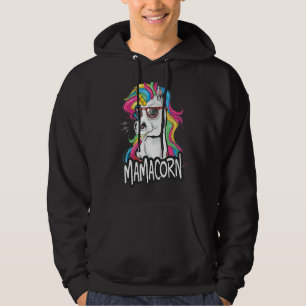 Frauen Funny Mamacorn Einhorn Kostüme Mama Mutter Hoodie