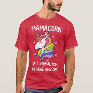 Frauen Funny Mamacorn Einhorn Kostüme Mama Mutter T-Shirt