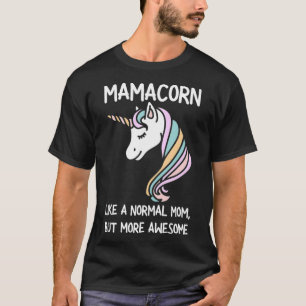 Frauen Funny Mamacorn Einhorn Kostüme Mama Mutter T-Shirt