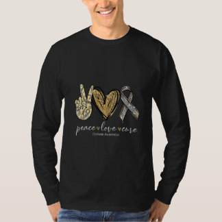Frauen Funny Peace Liebe Heilung Dyslexie Bewussts T-Shirt