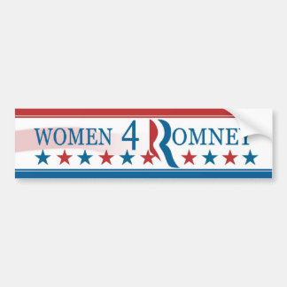 Frauen für (4) Romney Autoaufkleber