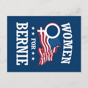 FRAUEN FÜR BERNIE SANDERS POSTKARTE
