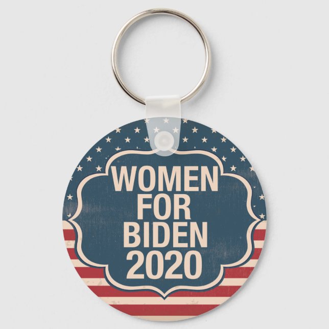 Frauen für den Biden 2020 Schlüsselanhänger (Vorderseite)