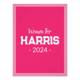 Frauen für Harris 2024 Poster