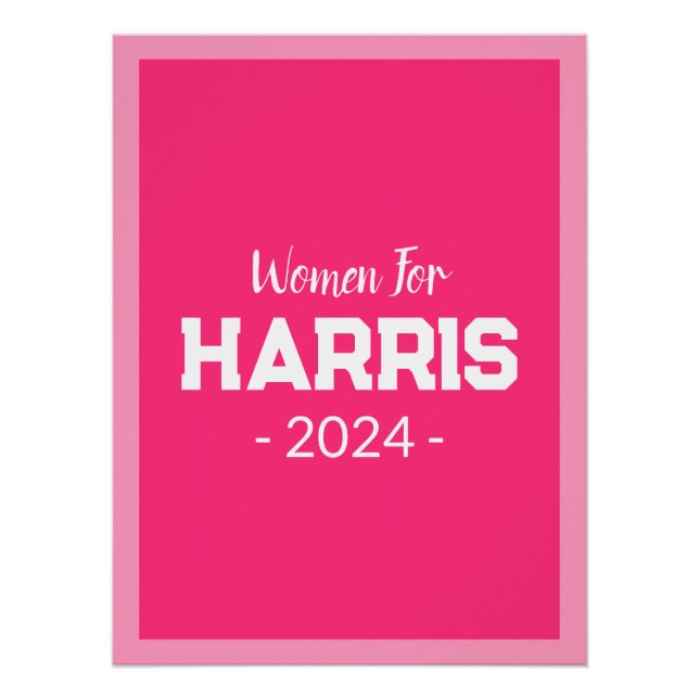 Frauen für Harris 2024 Poster (Vorderseite)
