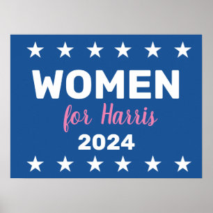 Frauen für Harris 2024 Poster