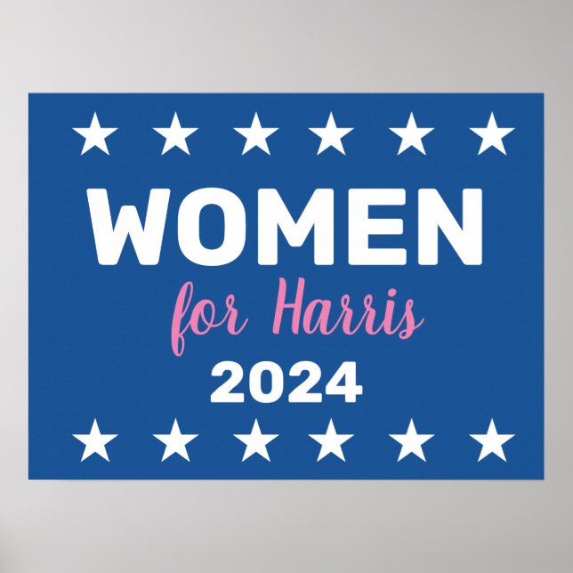 Frauen für Harris 2024 Poster (Vorne)