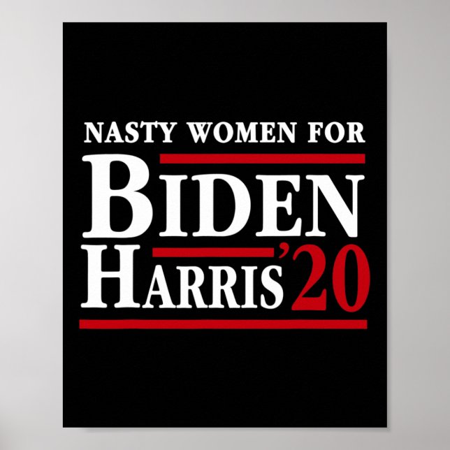 Frauen für Joe Biden Kamala Harris 2020 gegen Trum Poster (Vorne)